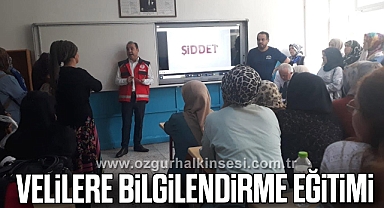 Velilere bilgilendirme eğitimi