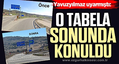 Yıllardır eksik olan Ankara tabelası sonunda konuldu!