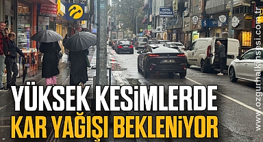 Yüksek kesimlerde kar yağışı bekleniyor