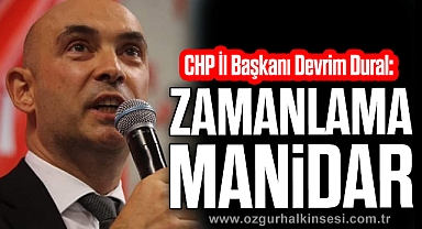 “ZAMANLAMA MANİDAR”