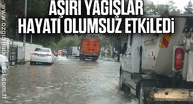 Zonguldak’ta aşırı yağışlar hayatı olumsuz etkiledi