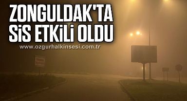 Zonguldak'ta sis etkili oldu