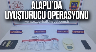 Alaplı’da uyuşturucu operasyonu, 1 kişi tutuklandı