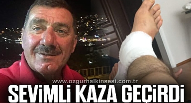Aytekin Sevimli, kaza geçirdi