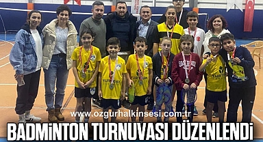 Badminton turnuvası düzenlendi