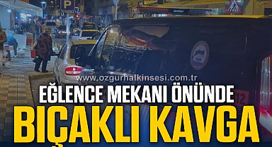 Bartın'da eğlence mekanı önünde bıçaklı kavga