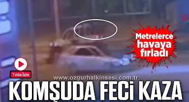 Bartın'da feci kaza kamerada