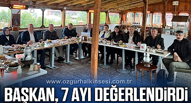 Başkan Okumuş, 7 aylık çalışma sürecini gazetecilere aktardı