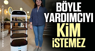 Bu kafede servislere robot yardımcı oluyor