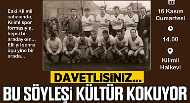 Bu söyleşi kültür kokuyor, tarih yazıyor!