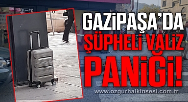 Caddeki şüpheli valiz paniğe neden oldu