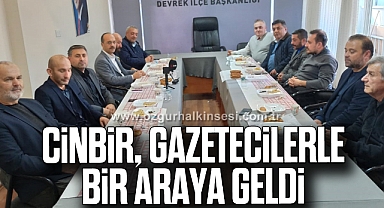 Cinbir, gazetecilerle bir araya geldi