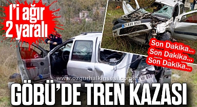 GÖBÜ'DE TREN KAZASI: 2 YARALI