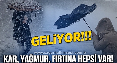 Hava muhalefeti geliyor: Fırtına, yağmur ve kar uyarısı…