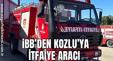 İBB’DEN KOZLU’YA İTFAİYE ARACI