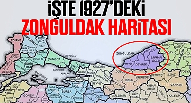 İŞTE 1927’DEKİ ZONGULDAK HARİTASI