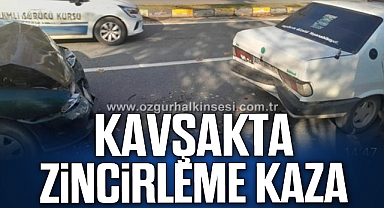 KAVŞAKTA ZİNCİRLEME KAZA