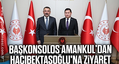 Kazakistan Başkonsolosu Amankul'dan, Hacıbektaşoğlu'na ziyaret