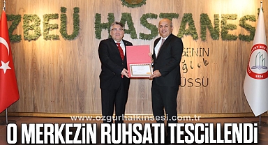 Kemik İliği Nakli Merkezi Ruhsatı Tescillendi