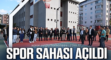 Kilimli'de Spor Sahası Açılışı Gerçekleştirildi