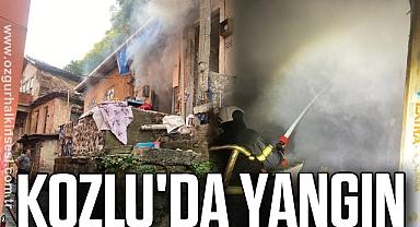 Kozlu'da tek katlı evde yangın çıktı
