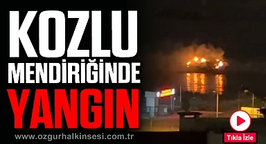 KOZLU MENDİRİĞİNDE YANGIN