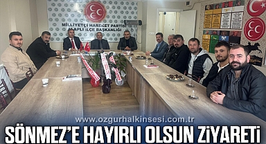 MUTLU VE TURAN’DAN MHP İLÇE BAŞKANI SÖNMEZ’E ZİYARET