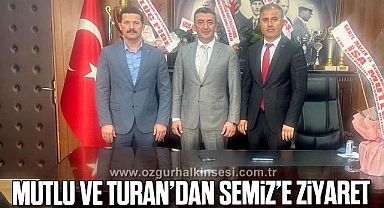 MUTLU VE TURAN’DAN SEMİZ’E ZİYARET