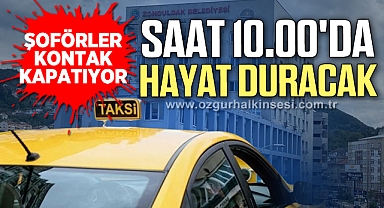 Saat 10.00'da hayat duracak