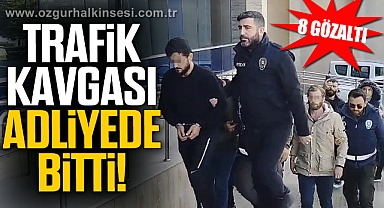 Trafikte başlayıp mahallede devam eden kavga adliyede bitti
