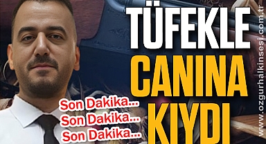 TÜFEKLE CANINA KIYDI