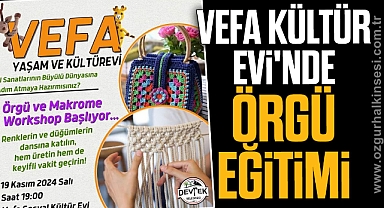 Vefa Kültür Evi'nde örgü eğitimi