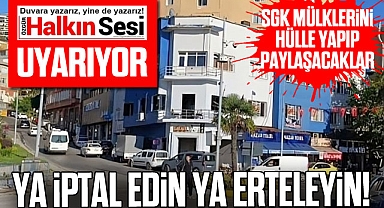 YA İPTAL EDİN YA ERTELEYİN!
