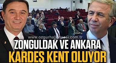 Zonguldak ve Ankara kardeş kent oluyor