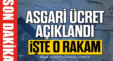 2025 için asgari ücret belli oldu