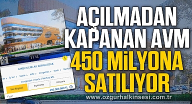 AÇILMADAN KAPANAN AVM 450 MİLYONA SATILIYOR
