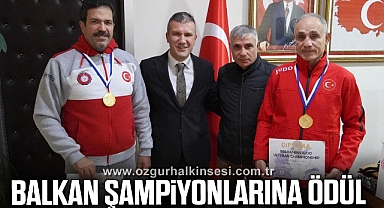 BALKAN ŞAMPİYONLARINA ÖDÜL