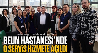 BEUN Hastanesinde O Servis Hizmete Açıldı