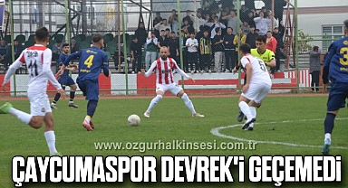 Çaycumaspor Devrek'i geçemedi: 2-0