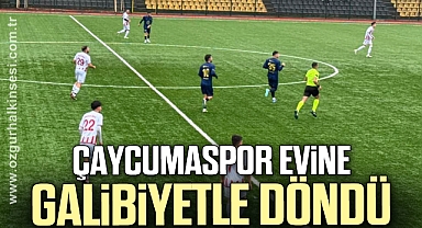 Çaycumaspor evine galibiyetle döndü