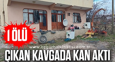 Çıkan kavgada kan aktı: 1 ölü