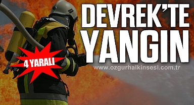Devrek’te yangın paniği