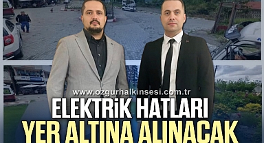Elektrik hatları yer altına alınacak