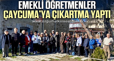 Emekli öğretmenler Çaycuma’ya çıkartma yaptı