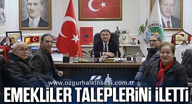EMEKLİLER TALEPLERİNİ İLETTİ