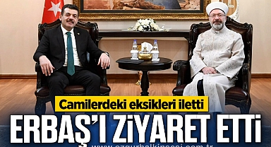 ERBAŞ’I ZİYARET ETTİ