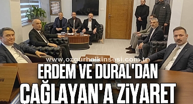 Erdem ve Dural'dan Çağlayan'a ziyaret
