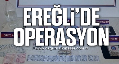 Ereğli'de uyuşturucu operasyonu