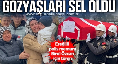 Ereğlili polis memuru için tören
