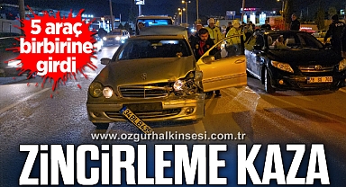 Karabük'te 5 araçlı zincirleme trafik kazası